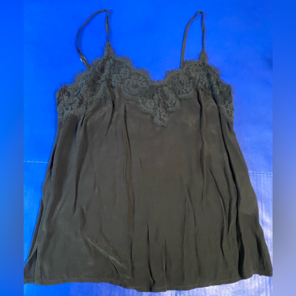 Abercrombie & Fitch NWOT Black Lace Cami Adjustable Straps Size XS